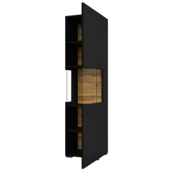 Garnero Arredamenti Parete attrezzata 226x140h cm nero rovere Fusion 2 Nero Opaco Online