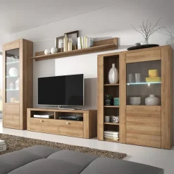 Garnero Arredamenti Parete attrezzata 325x206h cm Paloma 2 Rovere Sale