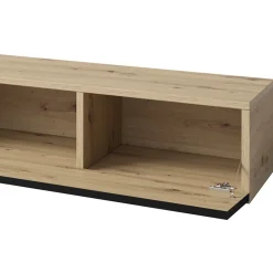 Garnero Arredamenti Parete attrezzata 270x176h cm rovere chiaro nero Emotion Gihome® Rovere - Nero opaco Online