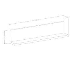 Garnero Arredamenti Parete attrezzata 219x205h cm soggiorno rovere antracite Megan Gihome® Antracite - Rovere Sale