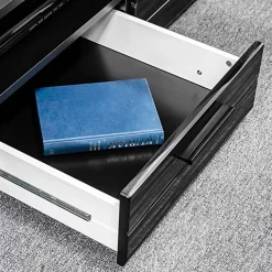 Garnero Arredamenti Parete attrezzata 260x150h cm soggiorno moderna nero opaco-lucido Dana Gihome® Clearance