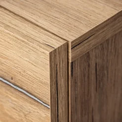 Garnero Arredamenti Parete attrezzata 210x162h cm soggiorno con led blu scuro rovere Feola Clearance