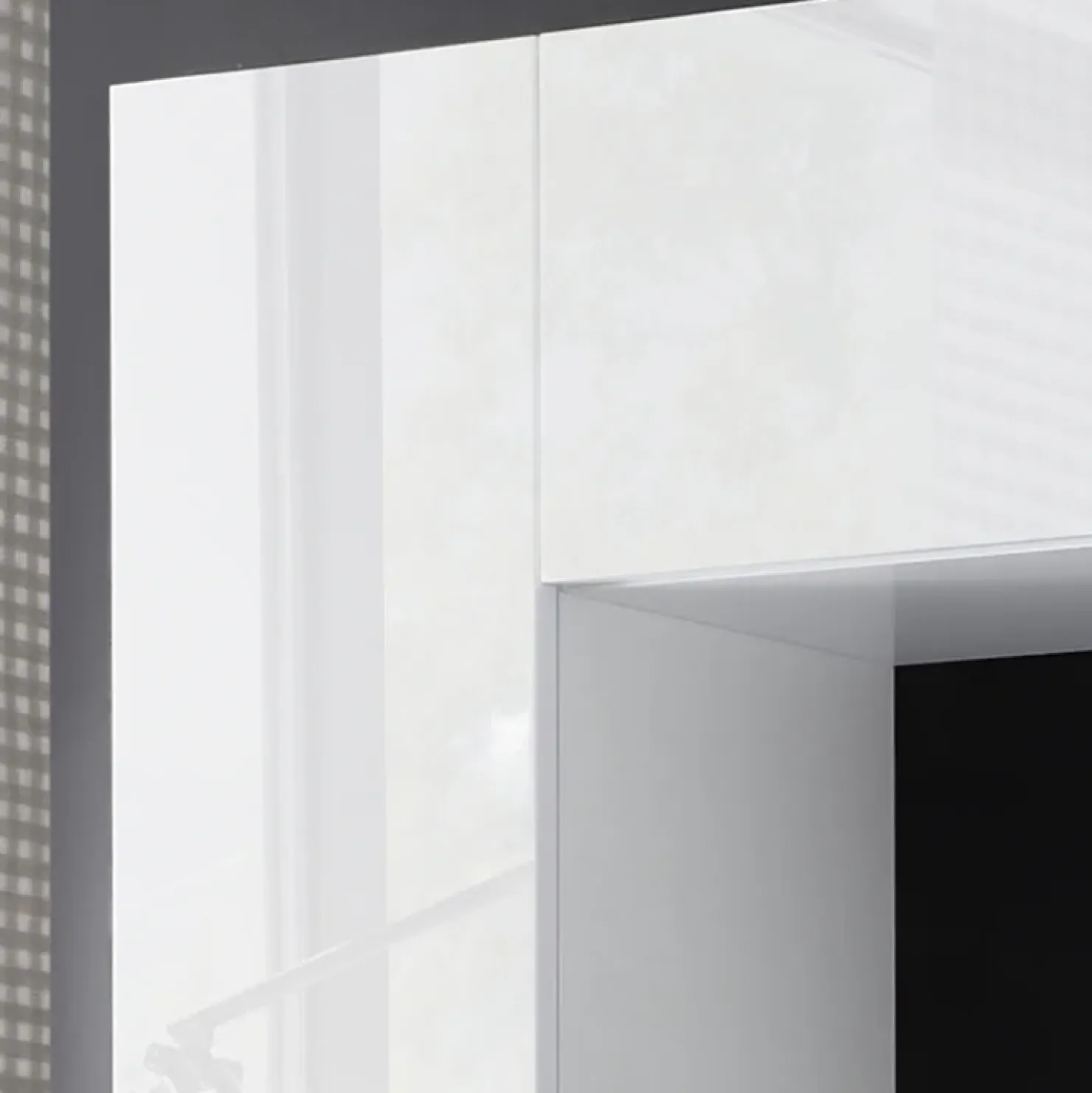 Garnero Arredamenti Parete attrezzata 248x175h cm soggiorno Steppi 5 Bianco Lucido