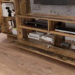 Garnero Arredamenti Parete attrezzata 260x185h cm soggiorno legno vecchio antico West Gihome® Online