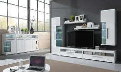 Garnero Arredamenti Parete attrezzata 275x175h cm soggiorno Frisk Bianco Lucido Online