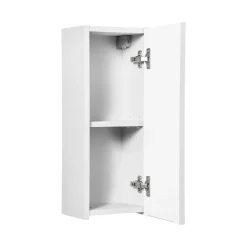 Garnero Arredamenti Pensile bagno sospeso 20x57h cm cannettato 1 anta bianco Cleany Bianco Opaco Clearance