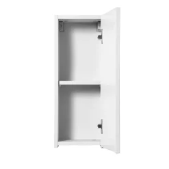 Garnero Arredamenti Pensile bagno sospeso 20x57h cm cannettato 1 anta bianco Cleany Bianco Opaco Clearance