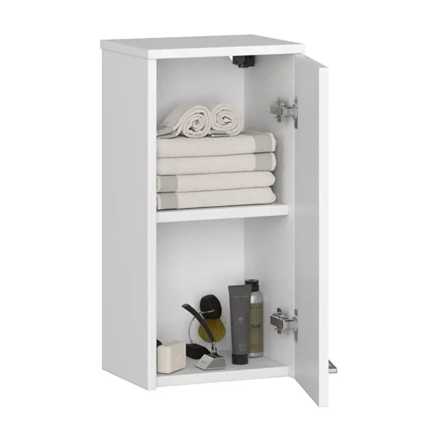 Garnero Arredamenti Pensile bagno sospeso 30x60h cm 1 anta bianco Woters