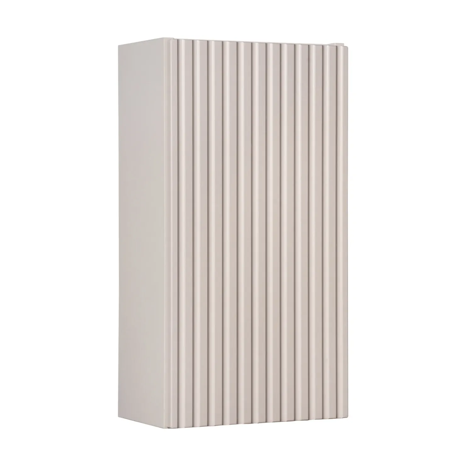 Garnero Arredamenti Pensile bagno sospeso 30x57h cm cannettato 1 anta Cleany Beige Discount