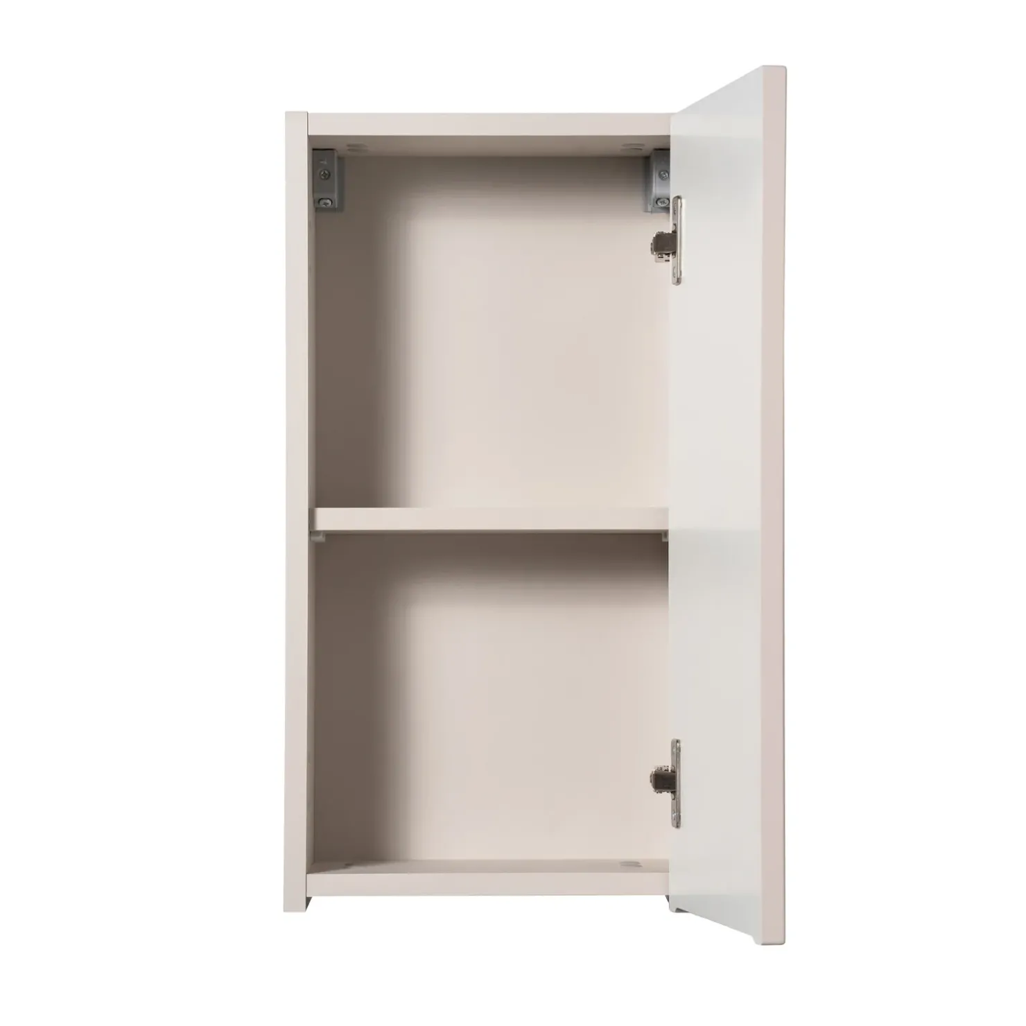 Garnero Arredamenti Pensile bagno sospeso 30x57h cm cannettato 1 anta Cleany Beige Discount