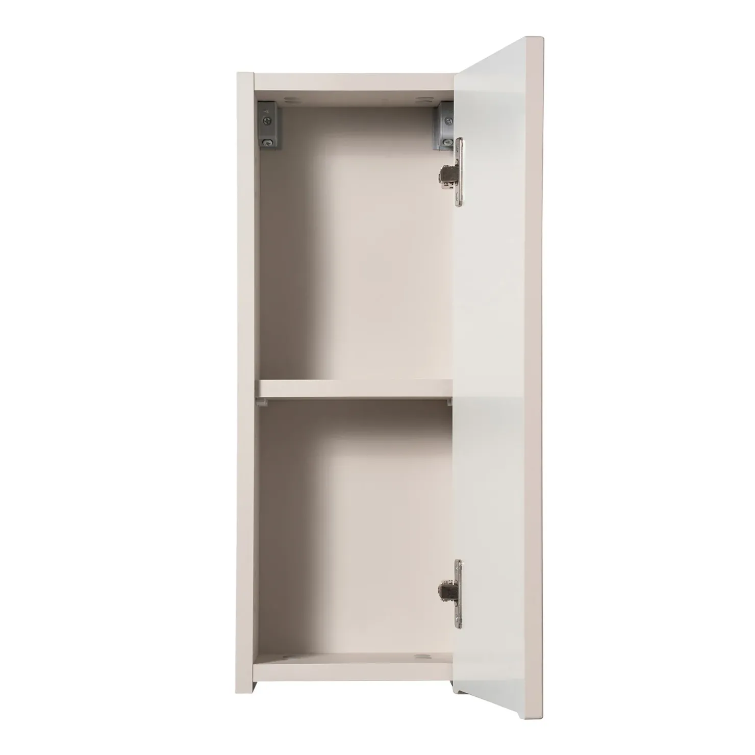 Garnero Arredamenti Pensile bagno sospeso 20x57h cm cannettato 1 anta Cleany Beige Clearance