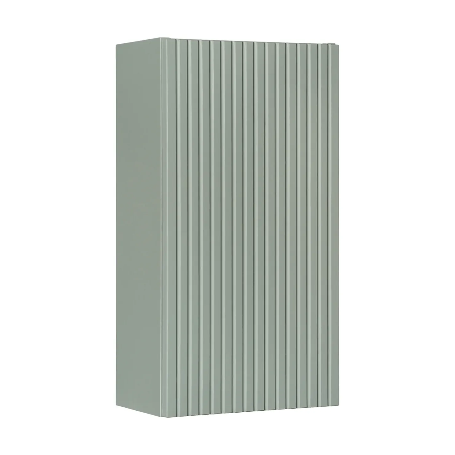 Garnero Arredamenti Pensile bagno sospeso 30x57h cm cannettato 1 anta verde salvia Greeny Best