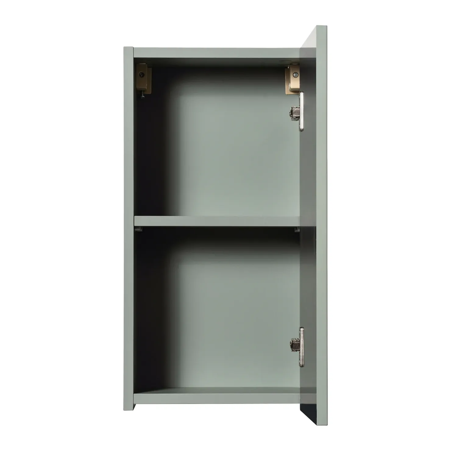 Garnero Arredamenti Pensile bagno sospeso 30x57h cm cannettato 1 anta verde salvia Greeny Best