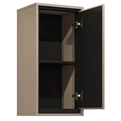 Garnero Arredamenti Pensile bagno sospeso 35x72h cm 1 anta nero Linda Tortora Sale