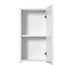 Garnero Arredamenti Pensile bagno sospeso 30x57h cm cannettato 1 anta bianco Cleany Bianco Opaco Clearance