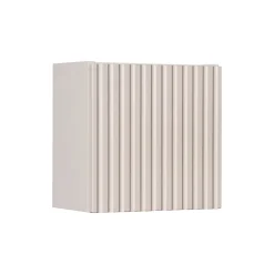 Garnero Arredamenti Pensile cubo bagno sospeso 30x30h cm cannettato 1 anta Cleany Beige New