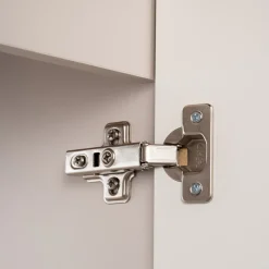 Garnero Arredamenti Pensile cubo bagno sospeso 30x30h cm cannettato 1 anta Cleany Beige New