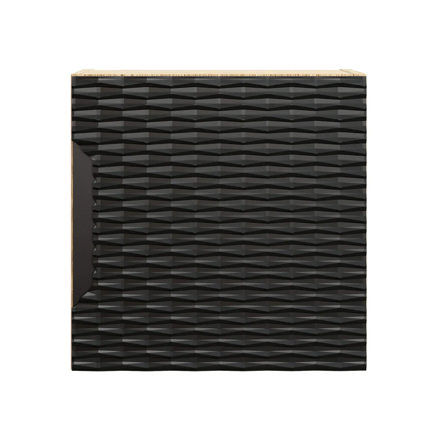 Garnero Arredamenti Pensile cubo bagno sospeso 35x35h cm 1 anta nero rovere Swim Nero - Rovere New