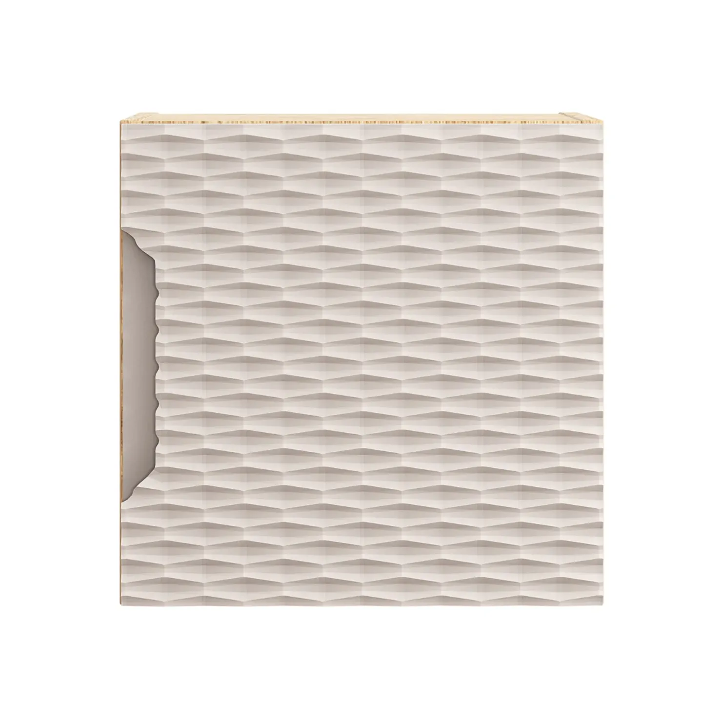 Garnero Arredamenti Pensile cubo bagno sospeso 35x35h cm 1 anta beige rovere Swim Beige - Rovere Hot
