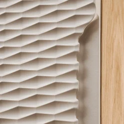 Garnero Arredamenti Pensile cubo bagno sospeso 35x35h cm 1 anta beige rovere Swim Beige - Rovere Hot