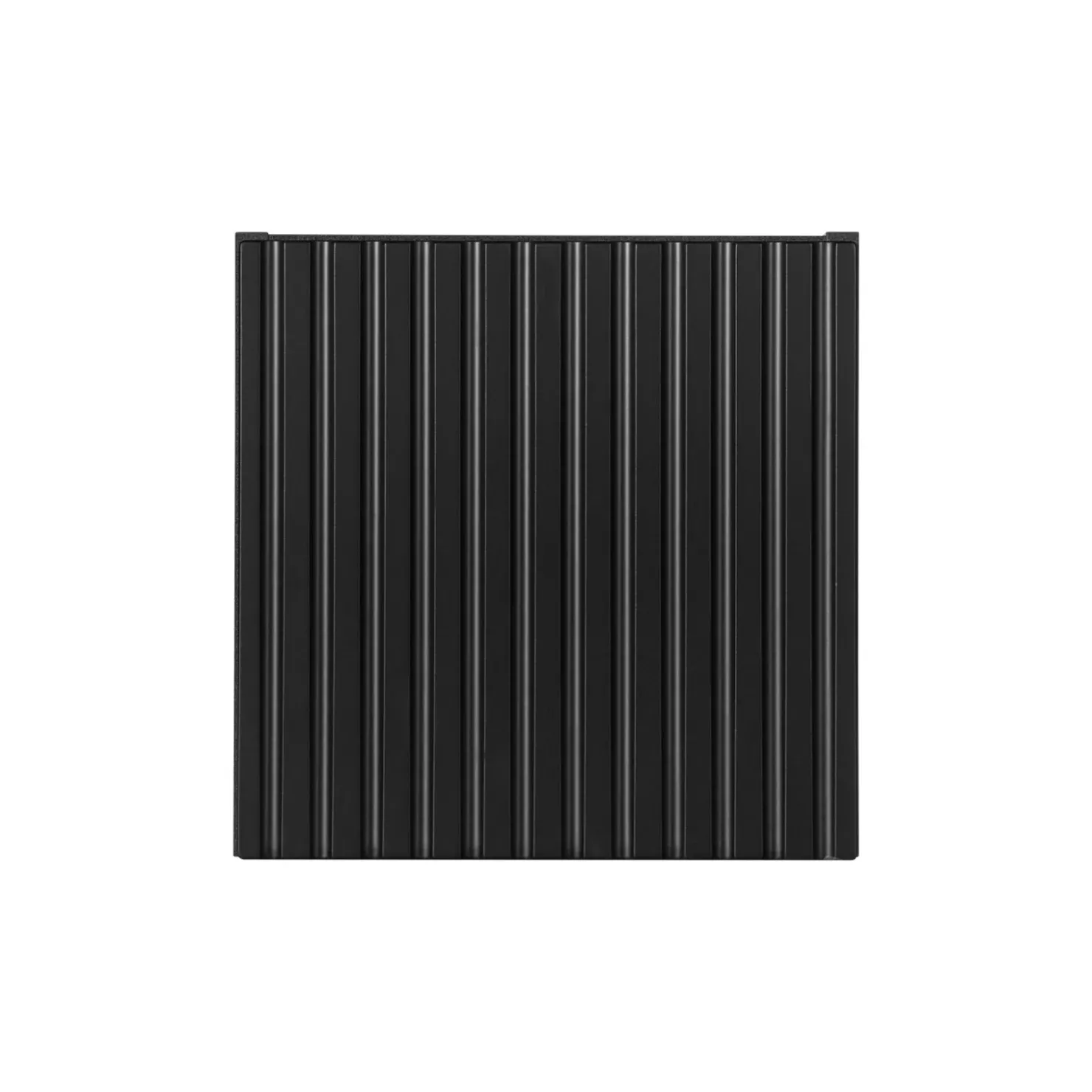 Garnero Arredamenti Pensile cubo bagno sospeso 30x30h cm cannettato 1 anta Cleany Nero New