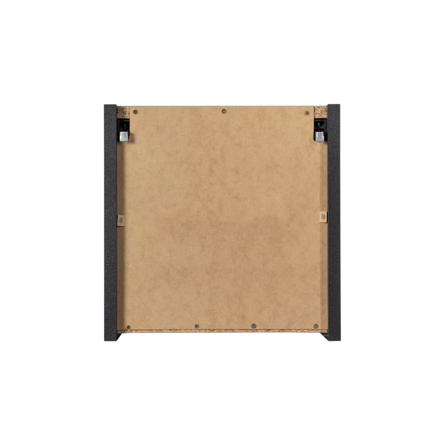 Garnero Arredamenti Pensile cubo bagno sospeso 30x30h cm cannettato 1 anta Cleany Nero New