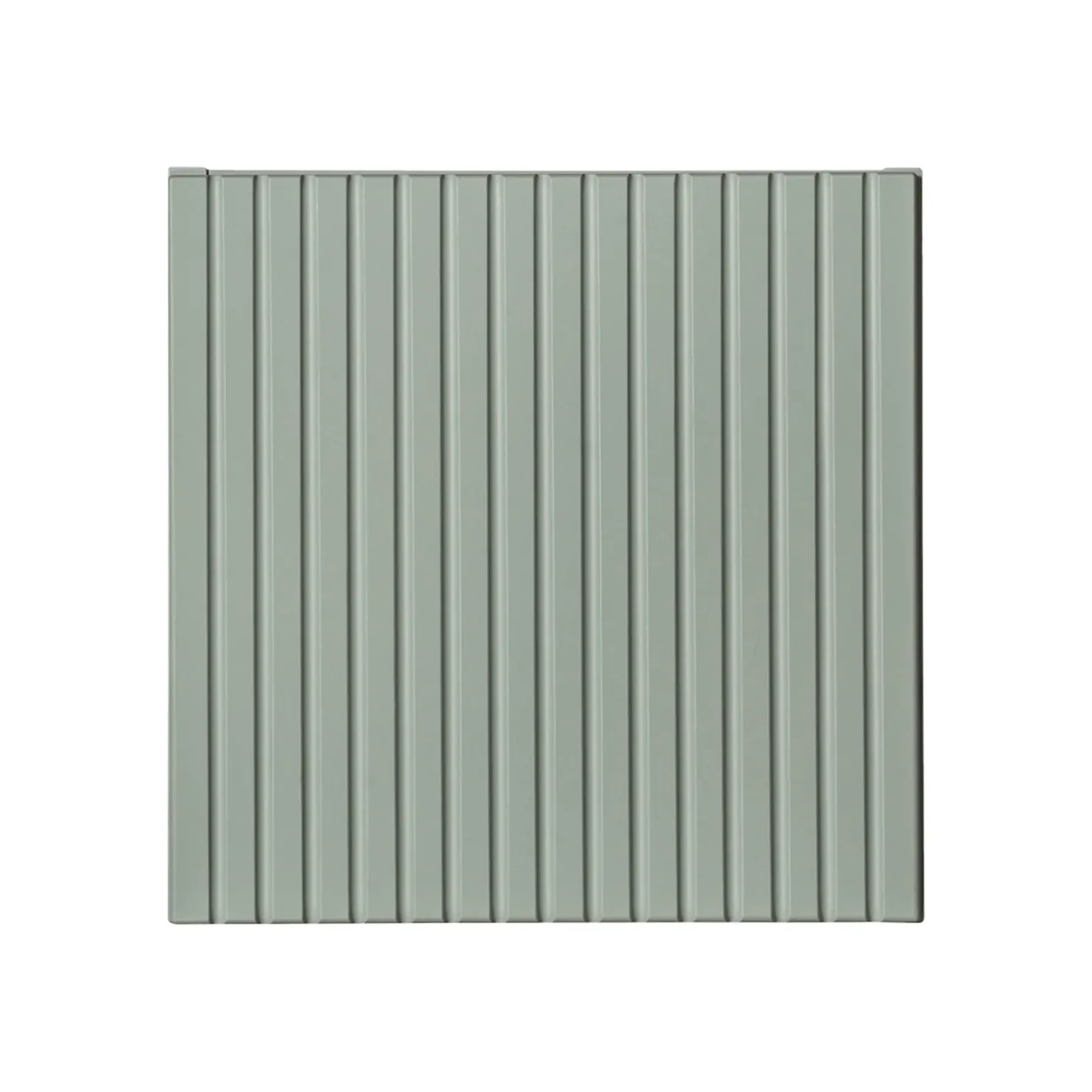 Garnero Arredamenti Pensile cubo bagno sospeso 30x30h cm cannettato 1 anta verde salvia Greeny New