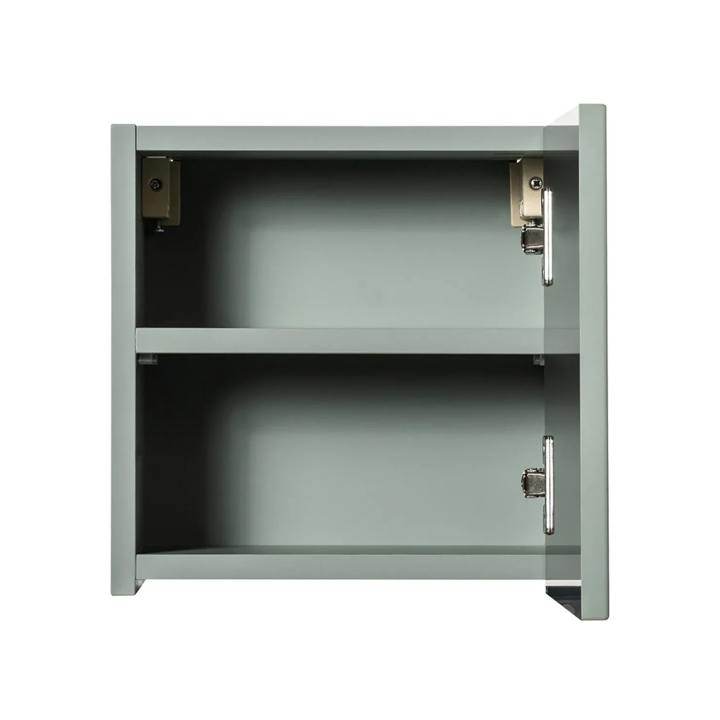 Garnero Arredamenti Pensile cubo bagno sospeso 30x30h cm cannettato 1 anta verde salvia Greeny New