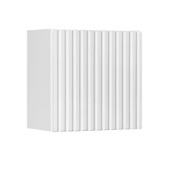 Garnero Arredamenti Pensile cubo bagno sospeso 30x30h cm cannettato 1 anta bianco Cleany Bianco Opaco New