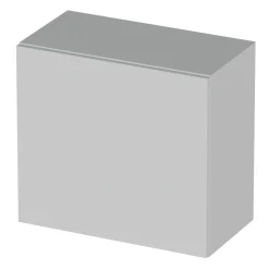 Garnero Arredamenti Pensile cubo sospeso bagno 55x50h cm 1 anta reversibile Sunset Grigio chiaro Clearance