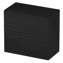 Garnero Arredamenti Pensile cubo sospeso bagno 55x50h cm 1 anta reversibile frassinato Sunset Nero Clearance