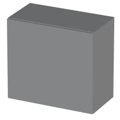 Garnero Arredamenti Pensile cubo sospeso bagno 55x50h cm 1 anta reversibile Sunset Grigio scuro New