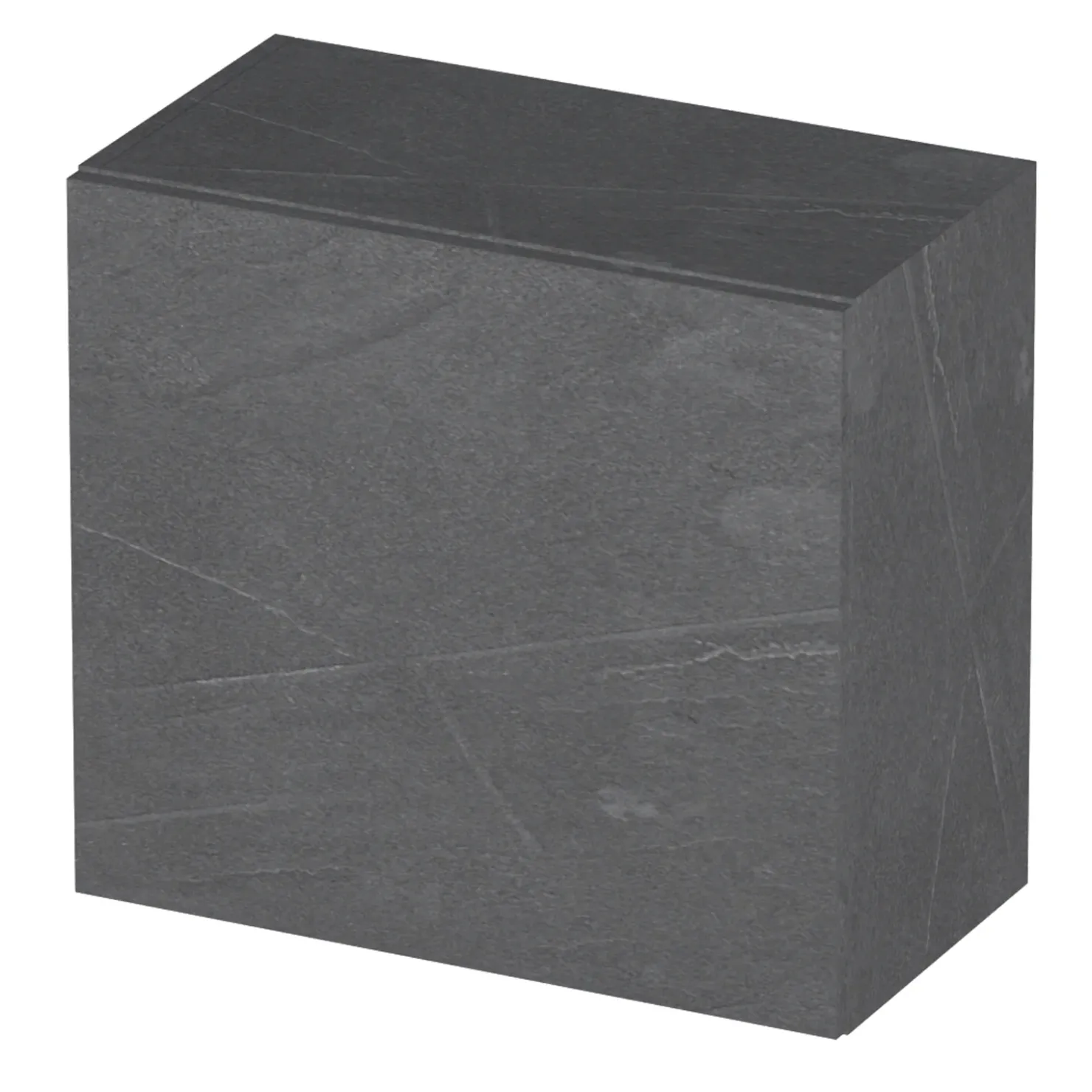 Garnero Arredamenti Pensile cubo sospeso bagno 55x50h cm 1 anta reversibile Sunset Antracite Hot