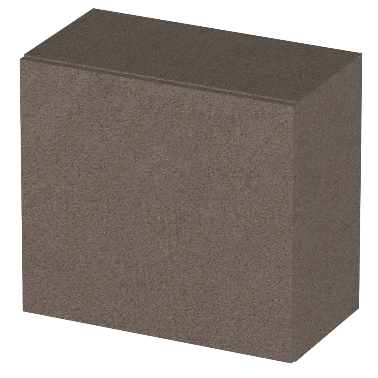 Garnero Arredamenti Pensile cubo sospeso bagno 55x50h cm 1 anta reversibile scuro Sunset Marrone Sale