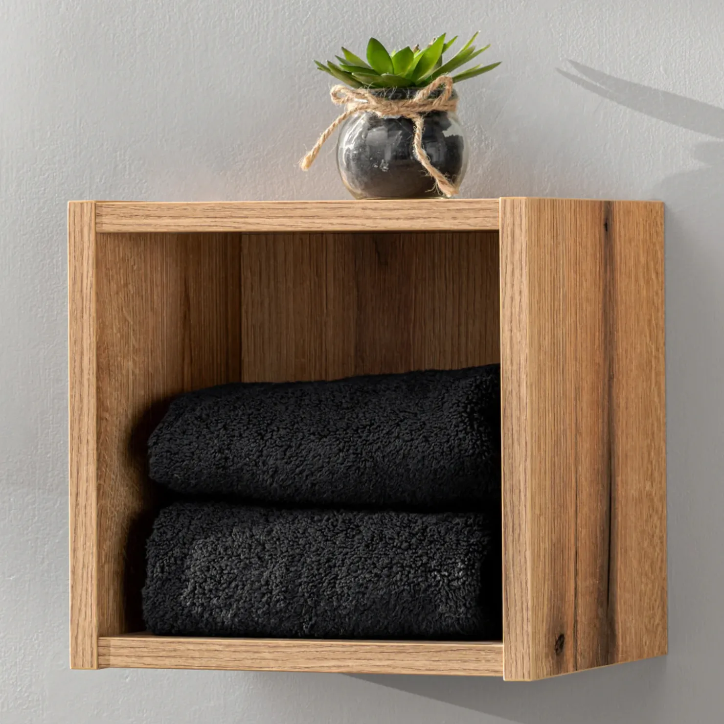 Garnero Arredamenti Pensile cubo 27x28h cm Corallo Rovere Online