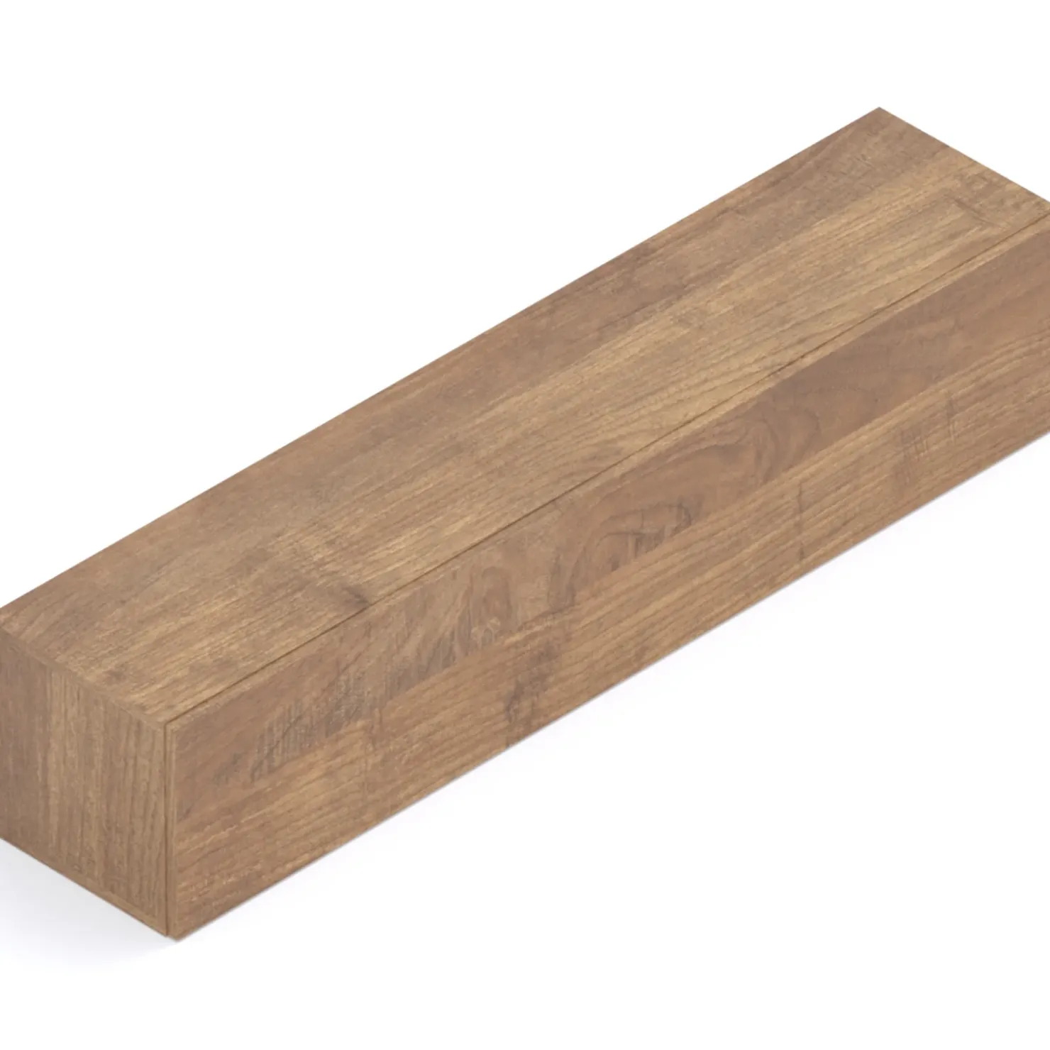 Garnero Arredamenti Pensile orizzontale 138x29h cm 1 anta reversibile moderno rovere scuro Sunset Noce Sale