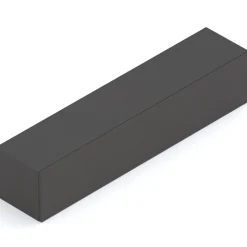 Garnero Arredamenti Pensile orizzontale 138x29h cm 1 anta reversibile moderno nero Sunset Ossido New