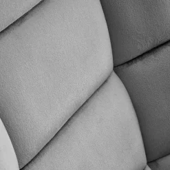 Garnero Arredamenti Poltrona a dondolo relax imbottita in velluto Nanna Grigio Outlet