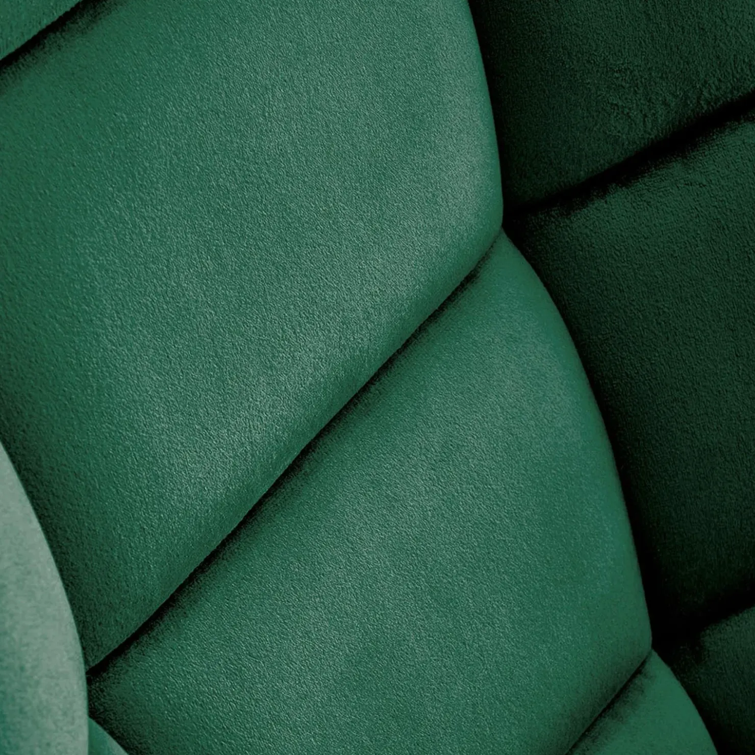 Garnero Arredamenti Poltrona a dondolo relax imbottita in velluto scuro Nanna Verde