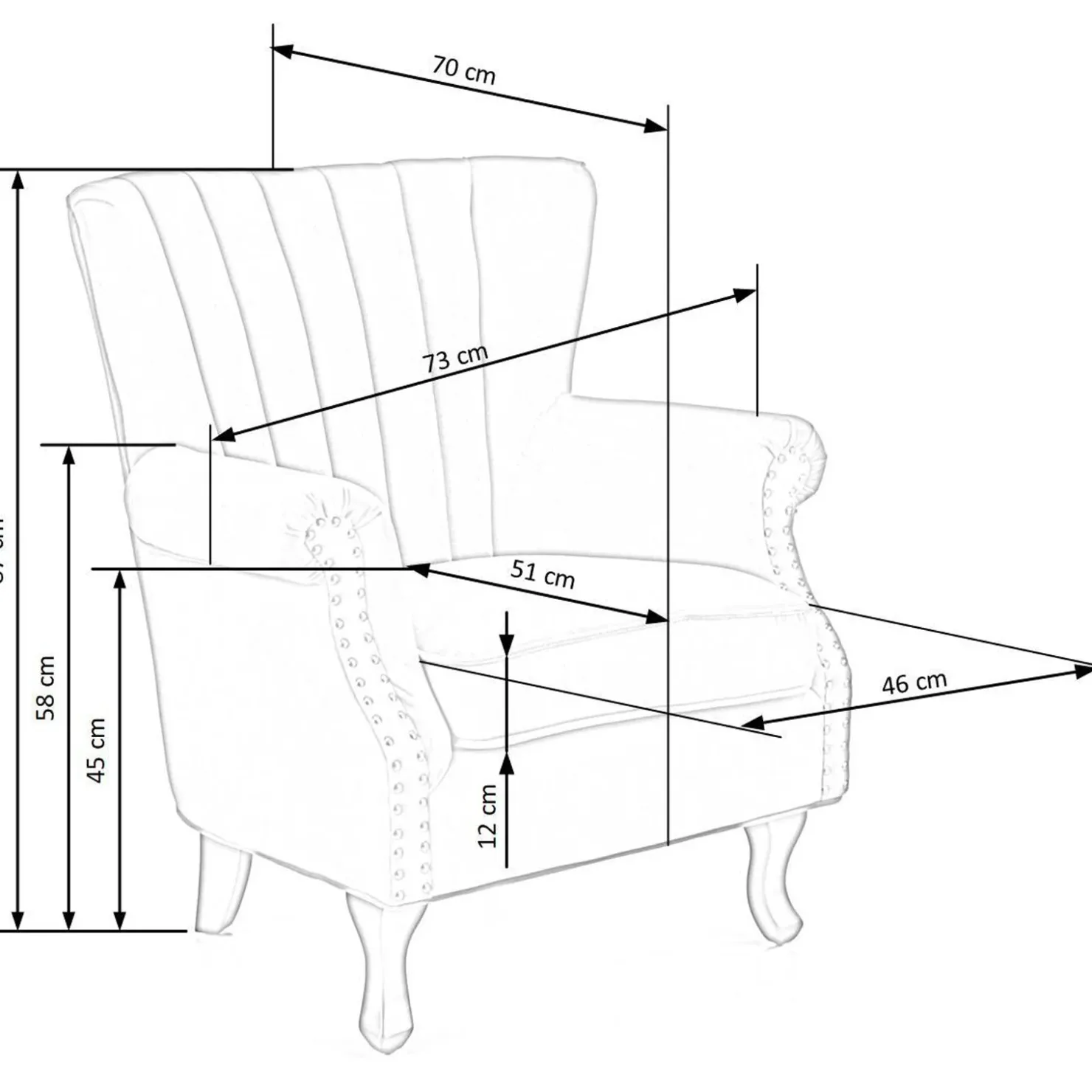 Garnero Arredamenti Poltrona classica relax imbottita in velluto grigio Mazia Tessuto Velluto Grigio Discount