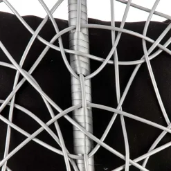 Garnero Arredamenti Poltrona da giardino a dondolo sospesa rattan grigio Seychelles New