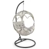 Garnero Arredamenti Poltrona da giardino a dondolo sospesa in rattan grigio chiaro Accra Best