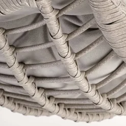 Garnero Arredamenti Poltrona da giardino a dondolo sospesa in rattan grigio chiaro Accra Best