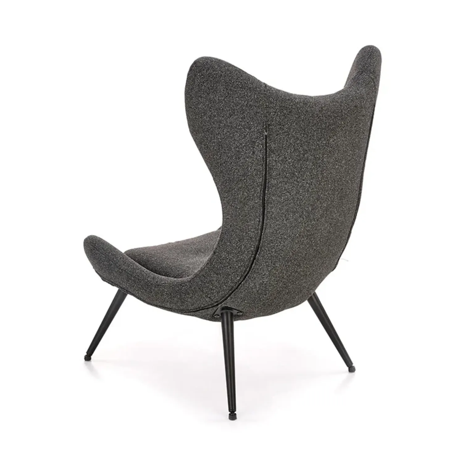 Garnero Arredamenti Poltrona da salotto imbottita in tessuto antracite nero Canova Best