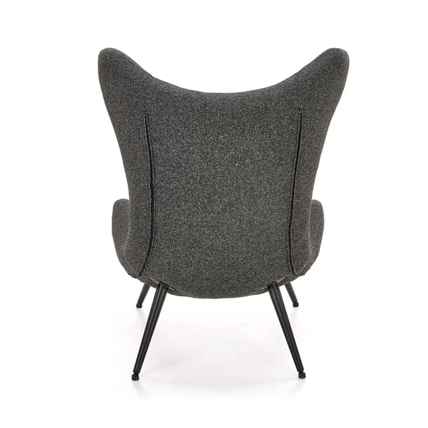 Garnero Arredamenti Poltrona da salotto imbottita in tessuto antracite nero Canova Best