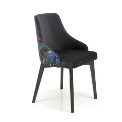 Garnero Arredamenti Poltrona da salotto in velluto con grafica Avarua Nero Clearance