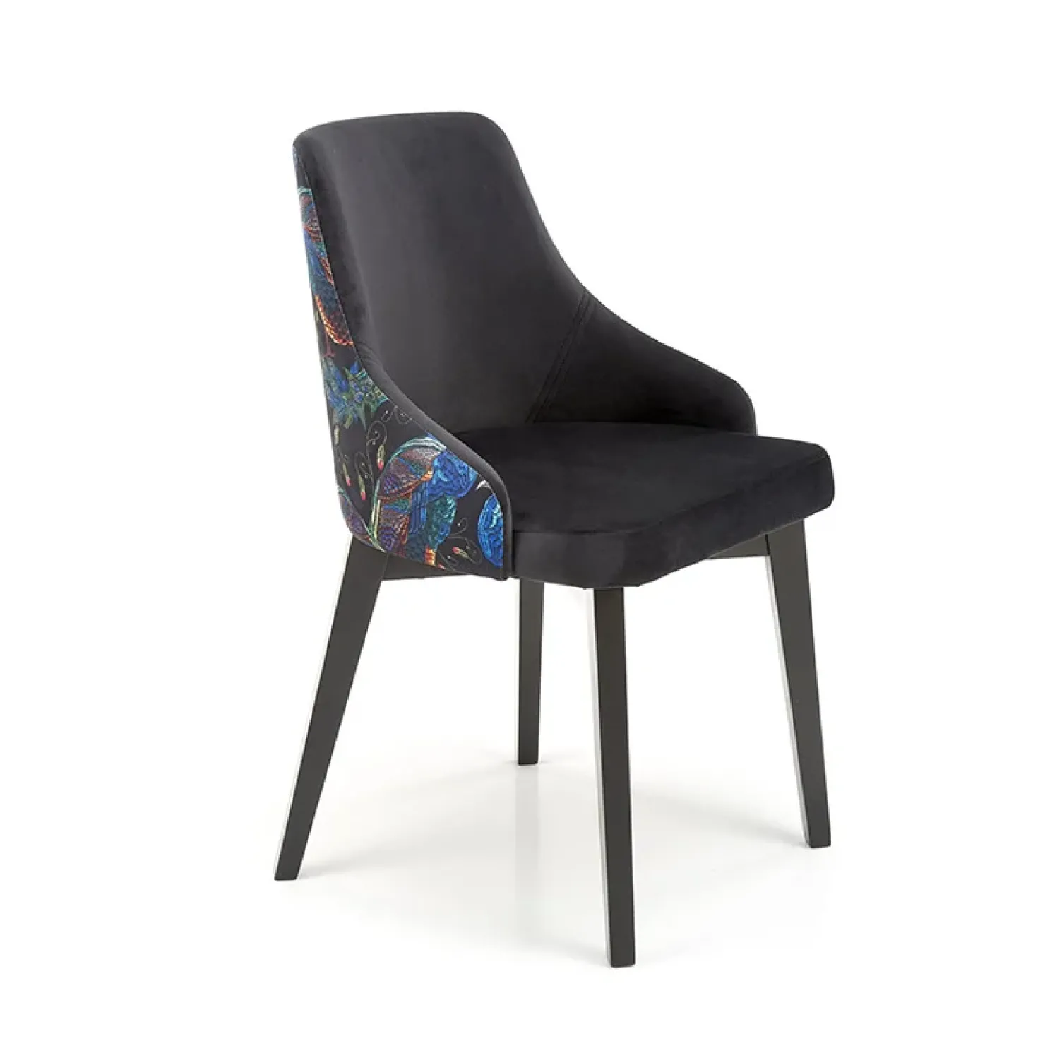 Garnero Arredamenti Poltrona da salotto in velluto con grafica Avarua Nero Clearance