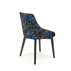 Garnero Arredamenti Poltrona da salotto in velluto con grafica Avarua Nero Clearance