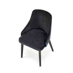 Garnero Arredamenti Poltrona da salotto in velluto con grafica Avarua Nero Clearance