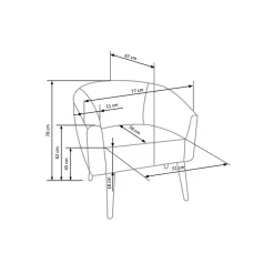 Garnero Arredamenti Poltrona design a pozzetto tessuto bouclè bianco crema legno Alaska Online
